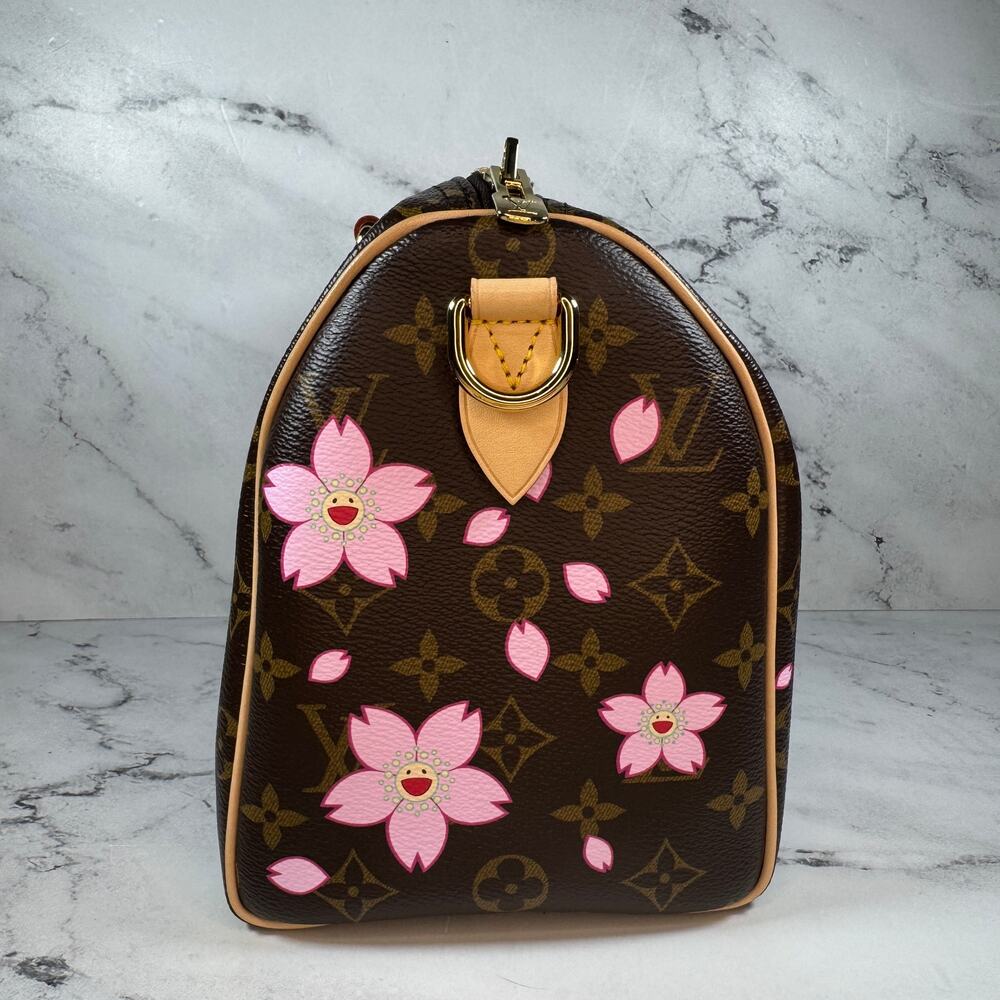 Louis Vuitton Murakami Bag Cherry Blossom Speedy 25 LV X TM Monogram Bandouliere - Picture 5 of 14
